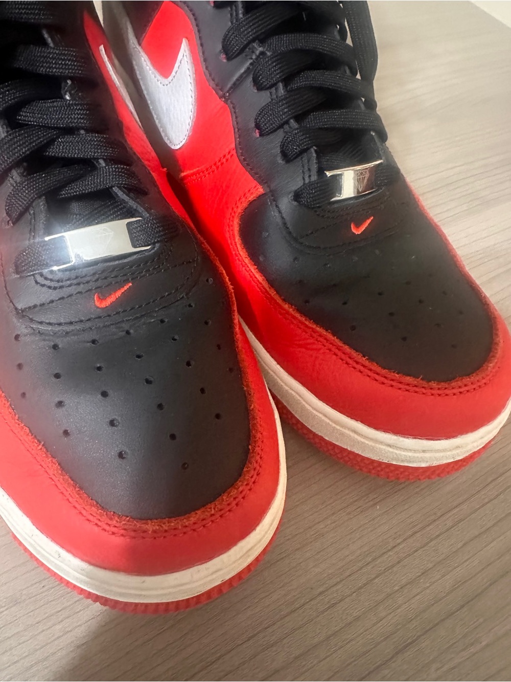 Nike Air Black & Red high Top Sneakers
